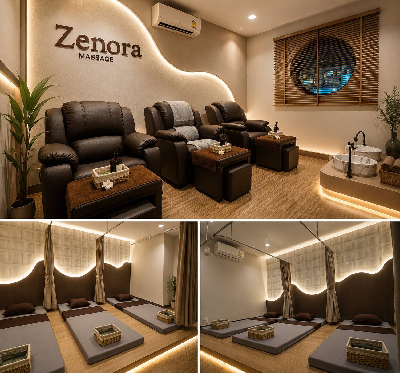 Serene Environment with Warm Ambient Lighting